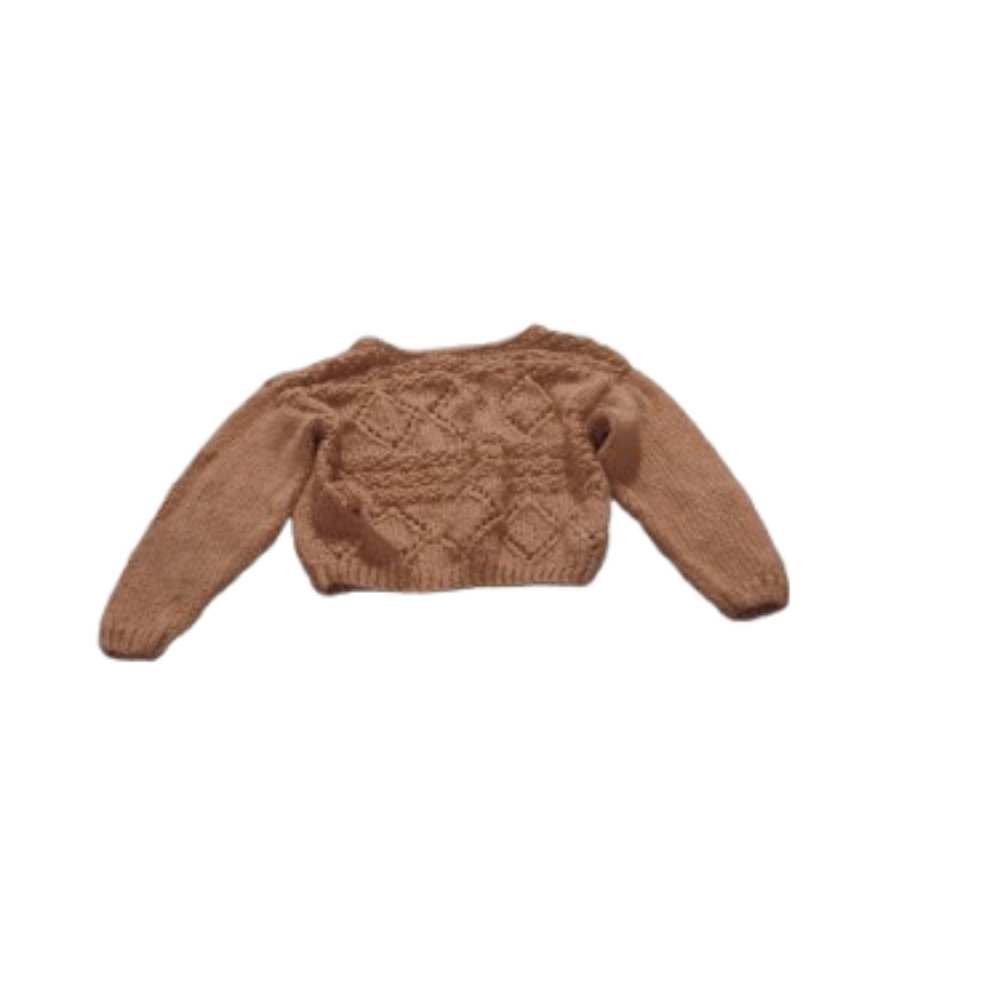 Vintage 1980s Handknit Salvatore Acrylic Chunky Sweater Sz M